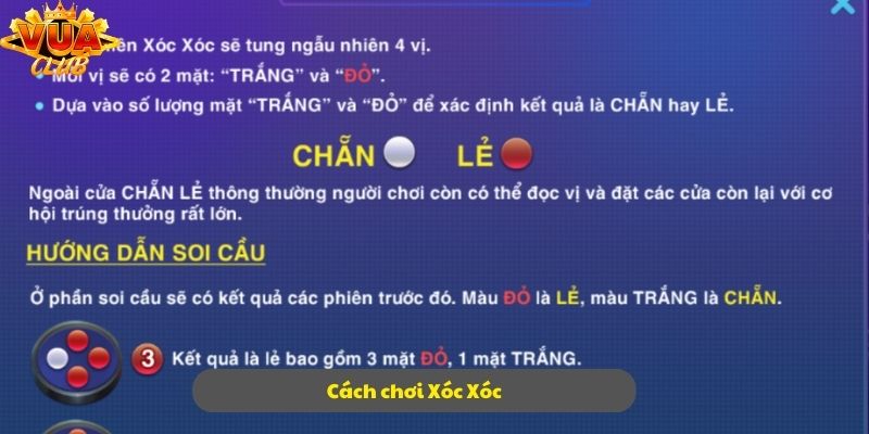 Hướng dẫn luật lệ cách chơi Xóc Xóc chi tiết